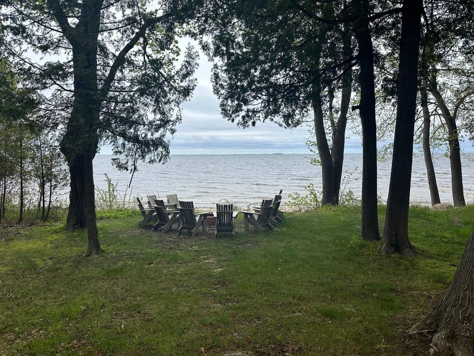 Waterfront firepit