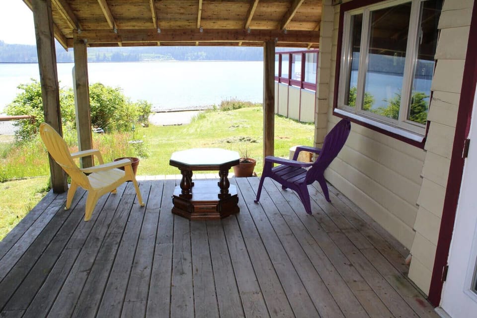 Deck with ocean view