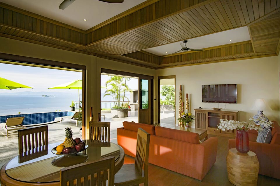 Exotic tropical Living area