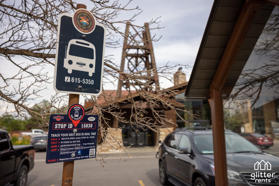 The bus stop is in front of the front desk building. The bus system in Park City is free and reliable. Red and yellow line pass in front of the Prospector Square Condos. For more information, please visit Park City Transit. 