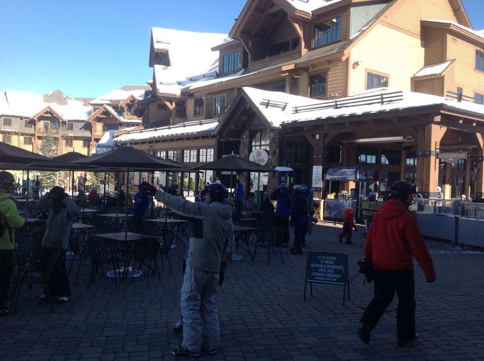 Outdoor area of Seven’s restaurant and bar