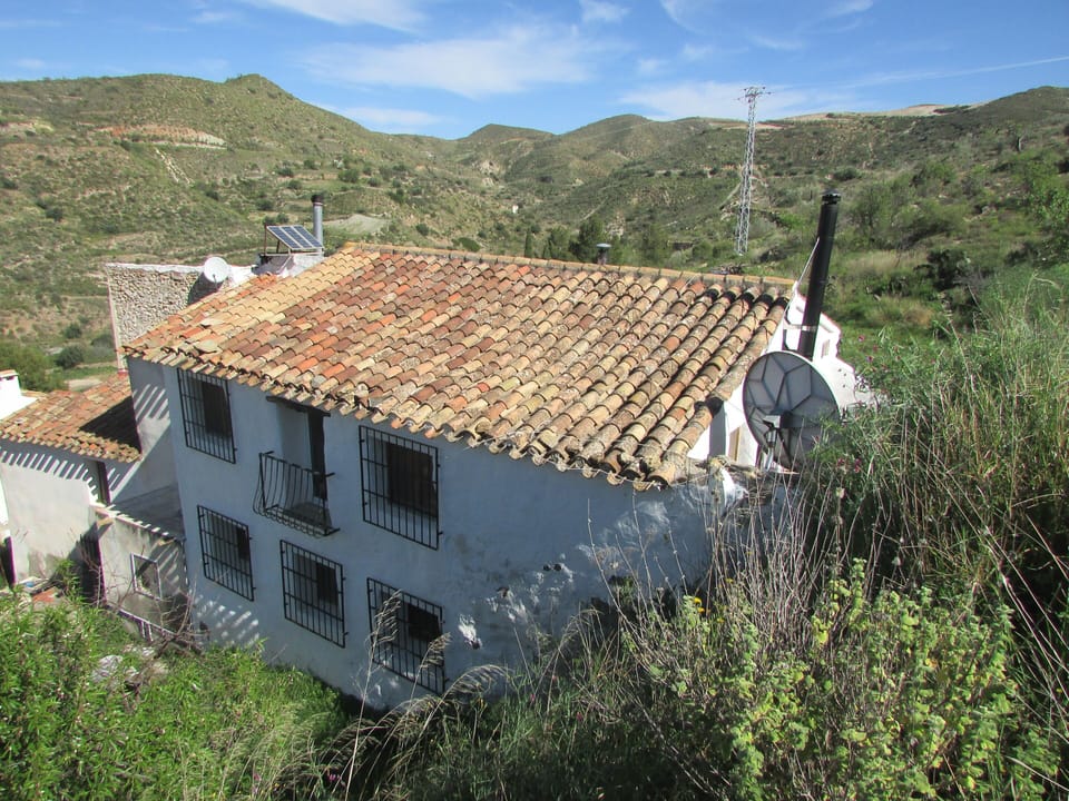 Rear of the property with views 
