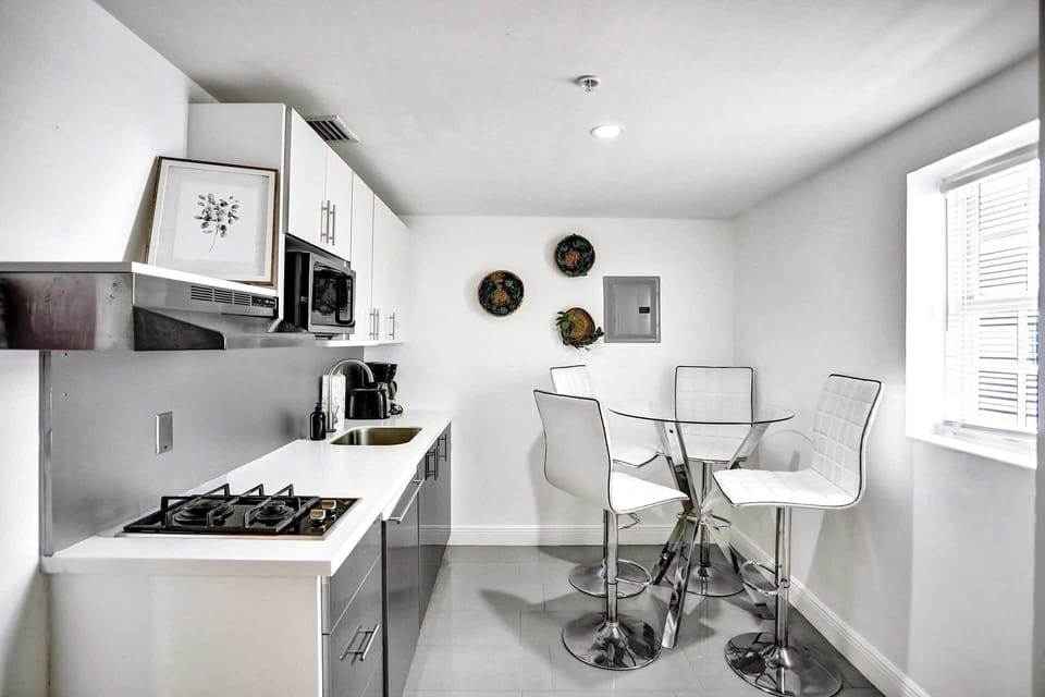 Kitchen and dining area