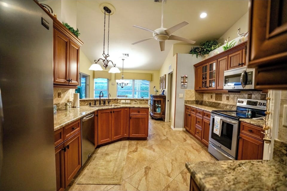 Kitchen from laundry room side