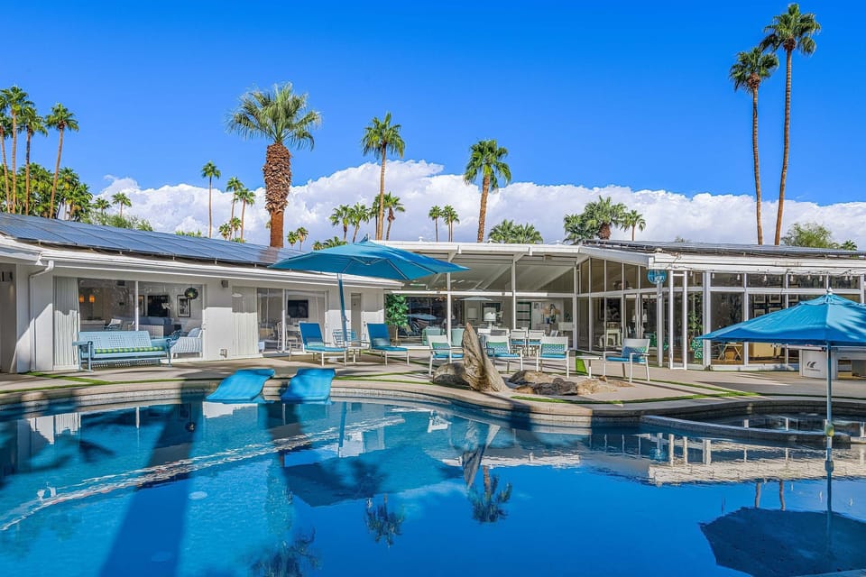 Dive into paradise at our stunning outdoor pool, perfectly positioned to offer breathtaking views of the majestic mountains. Whether you choose to take a refreshing dip or lounge poolside on a warm day, this serene oasis invites you to unwind.