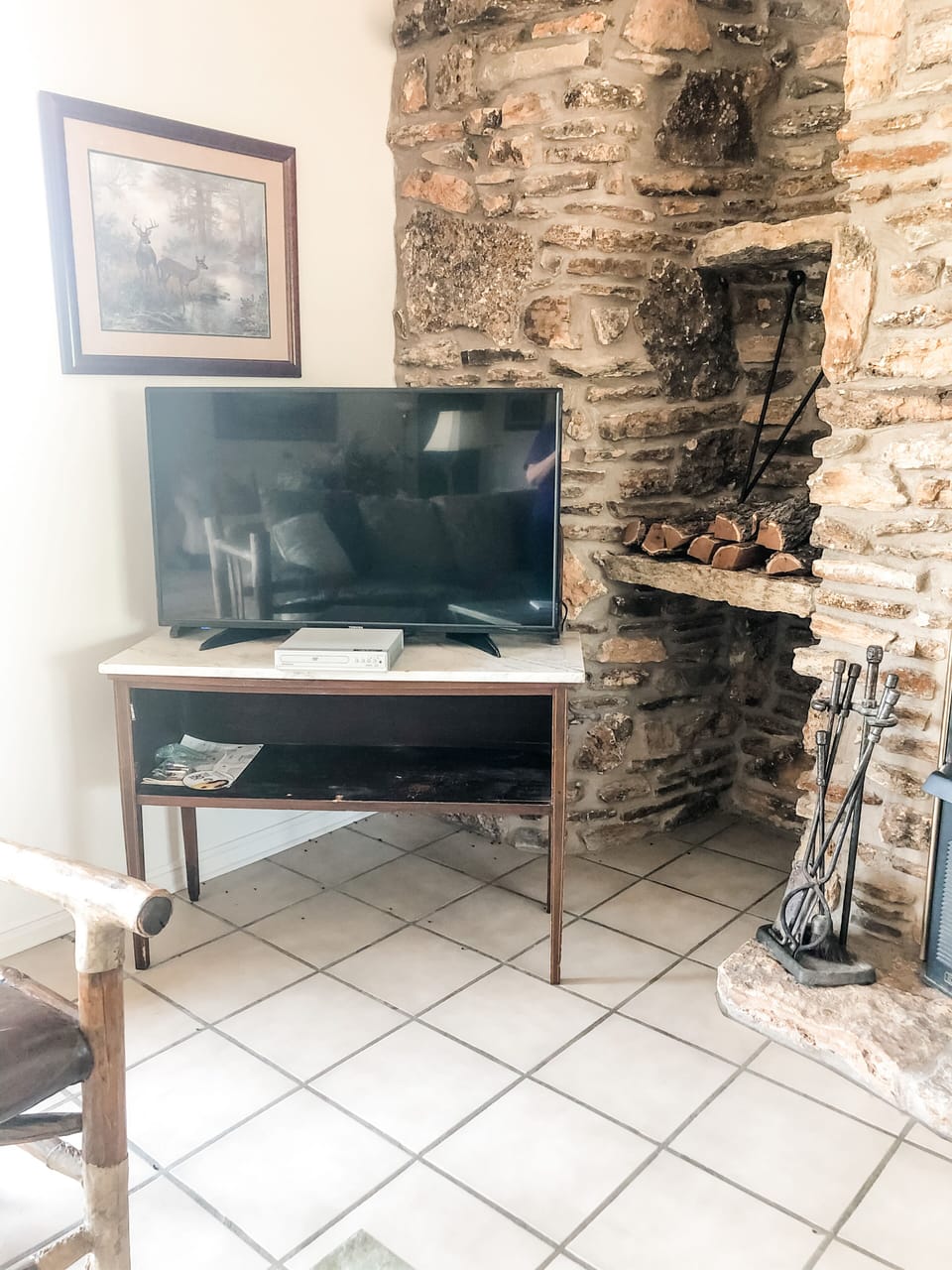 Television with streaming services. 