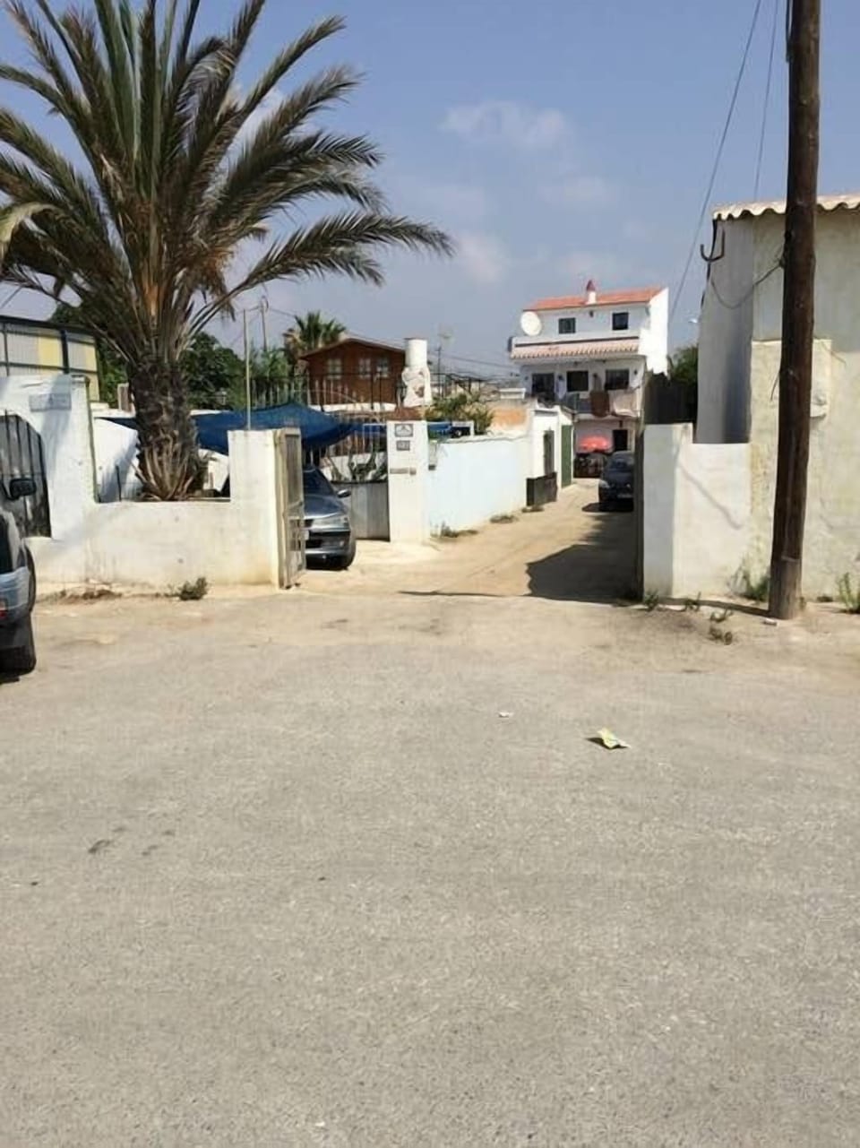 Our alleyway. We are down to the left(Not the tall house center of pic)