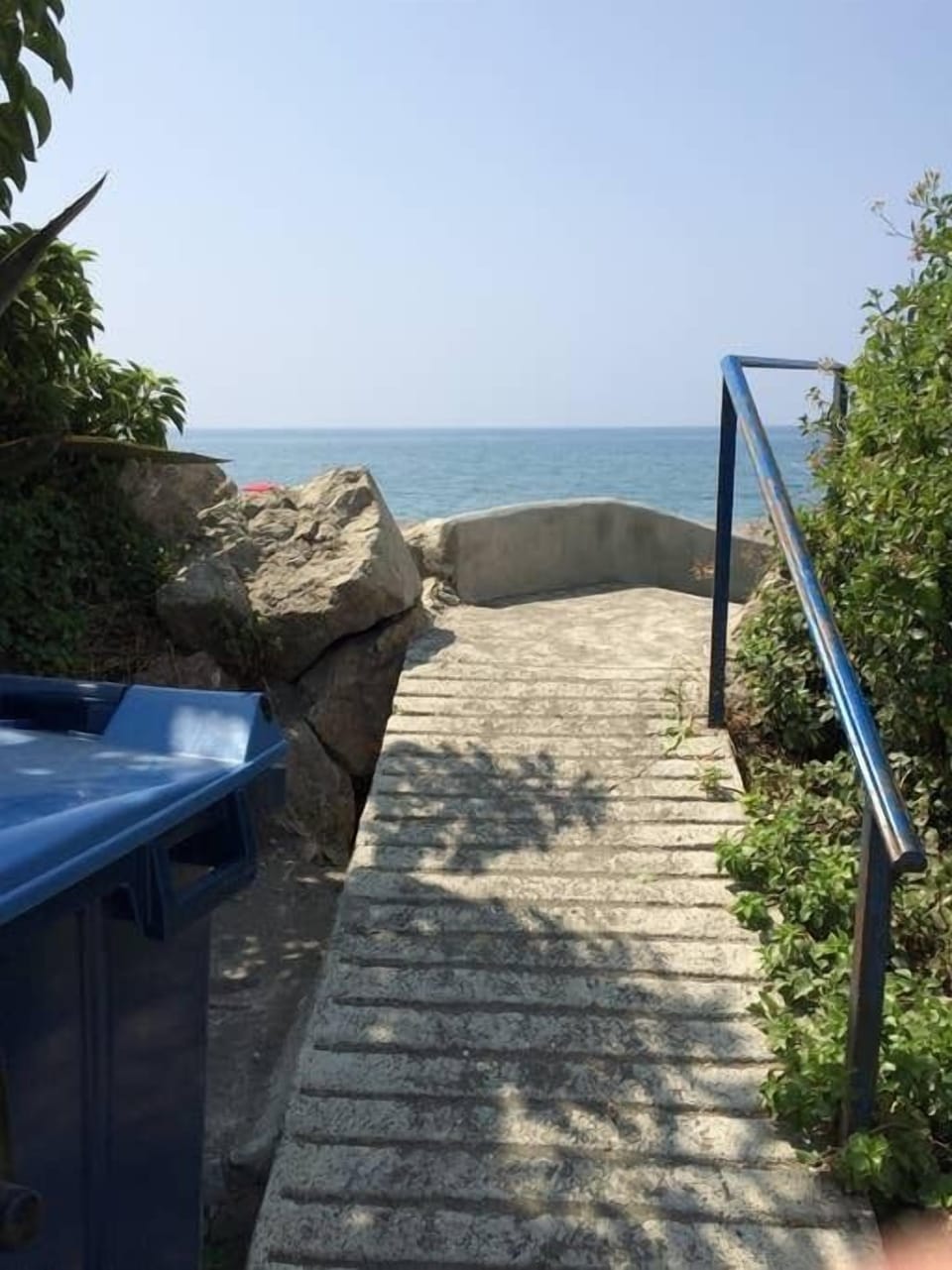 view of walkway to beach