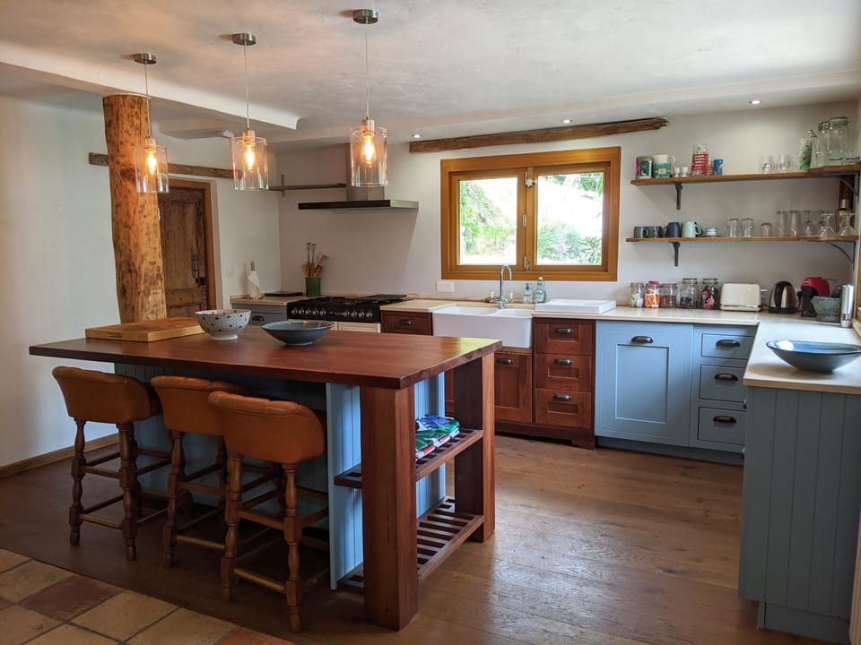 Open plan kitchen.
