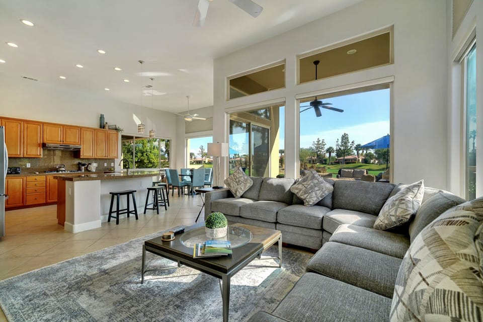 The Living Room is just off the kitchen