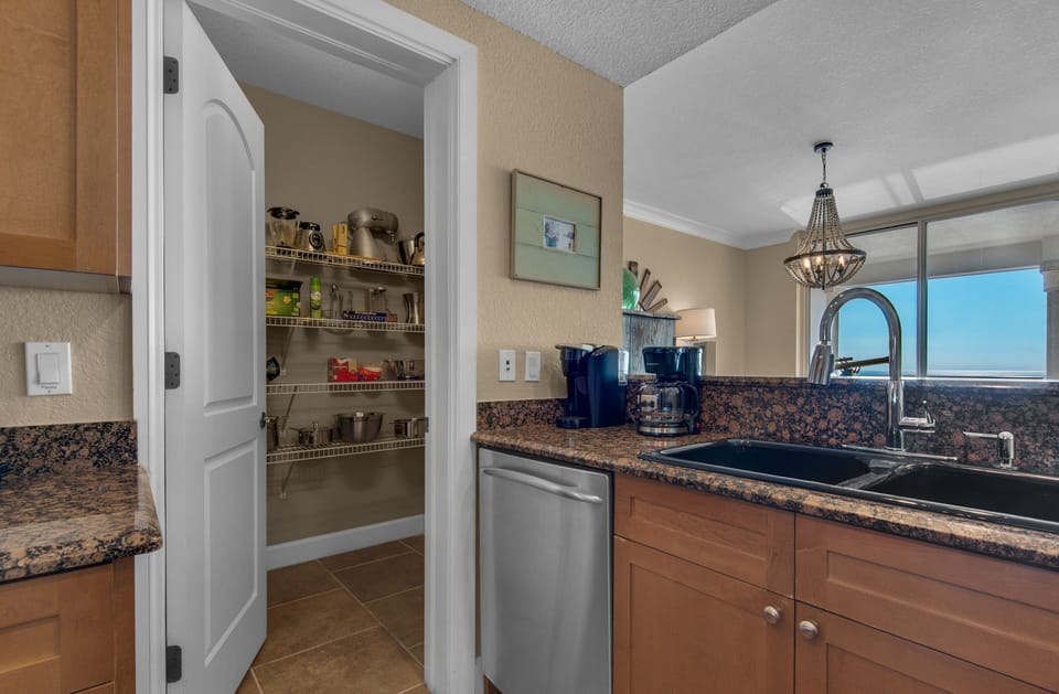 And the pantry is full of appliances, mixers and cookware