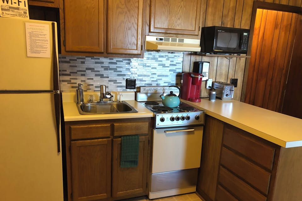 Kitchen with ammenities