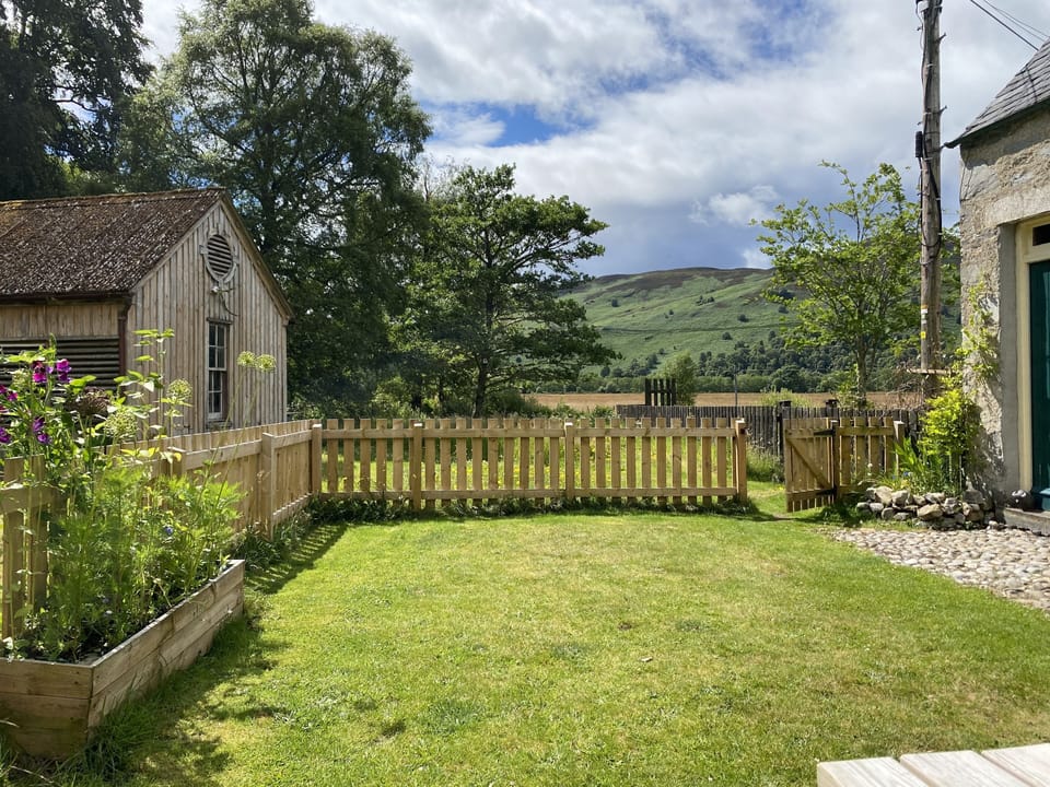Private garden and view