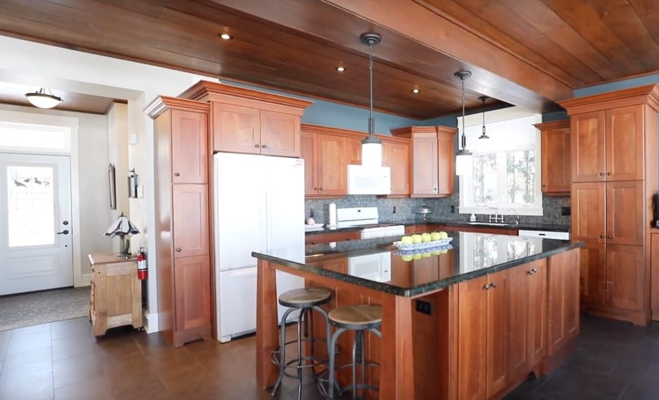 Kitchen and front foyer.