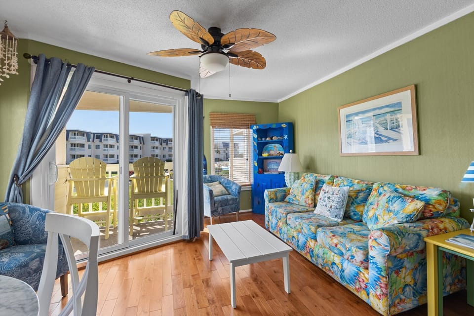Living Room With A Deck