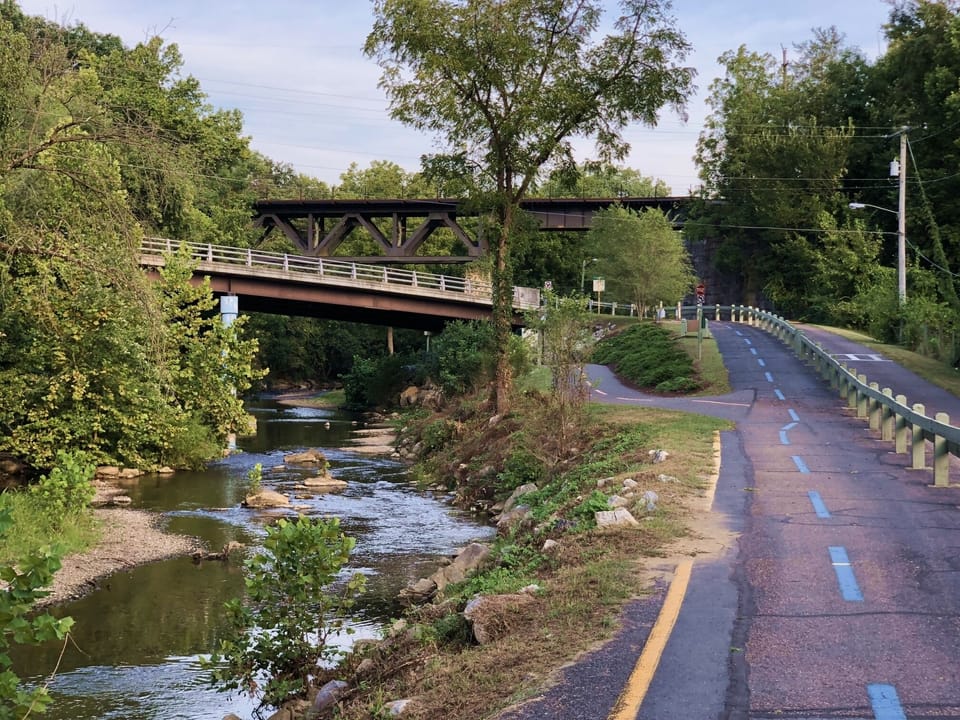 The Greenway walking trail is magical at sunset!