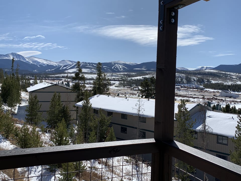 Ski Mountain views from deck