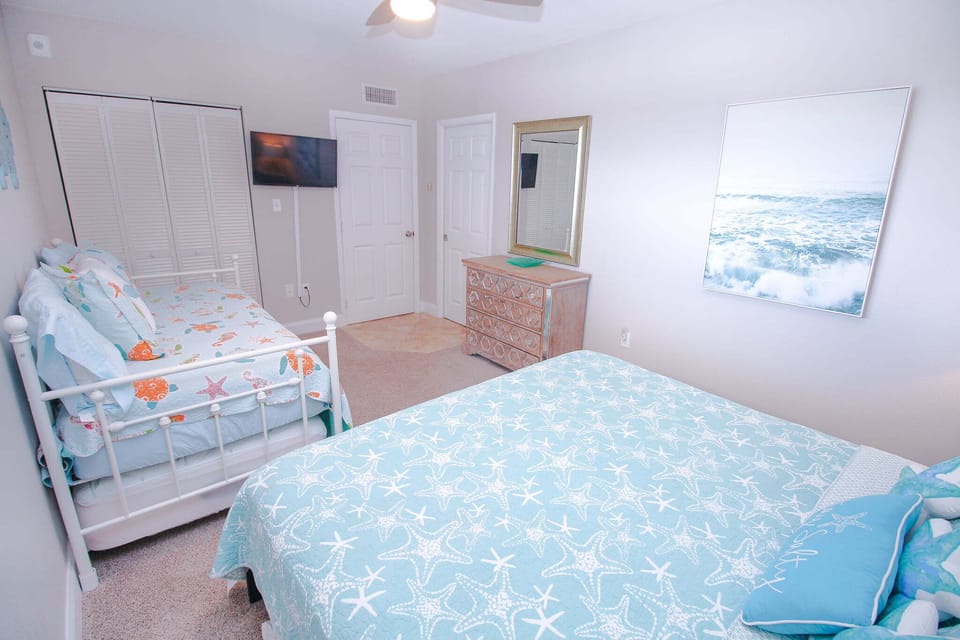 Blue Hues in Second Bedroom