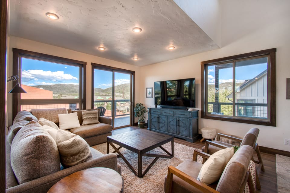 Main Living area with wrap around deck