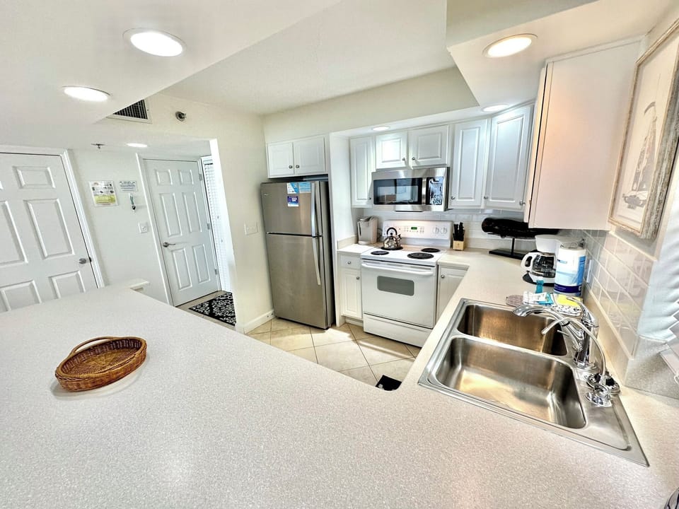 Fully stocked kitchen
