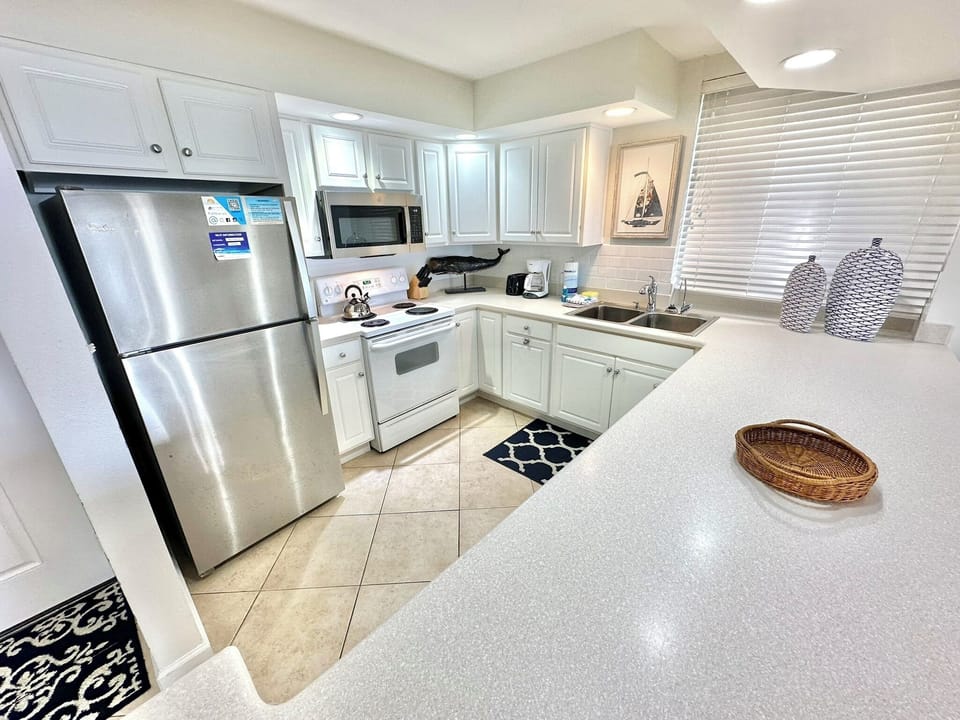 Fully stocked kitchen