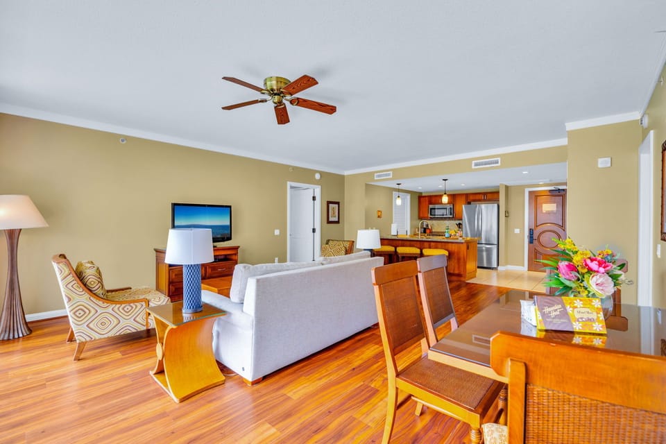 Cozy up in a welcoming living space after a day of adventure