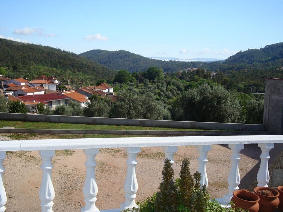 View  of the village from the pool and terrace.