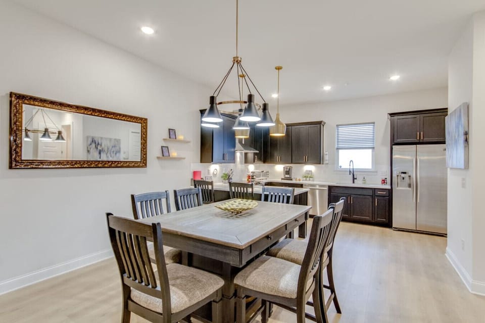 Dining area with table seating for the whole group