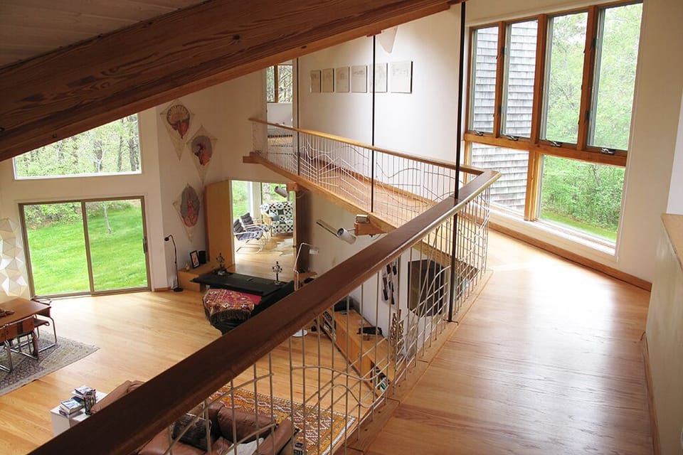 Walkway leading to the master bedroom