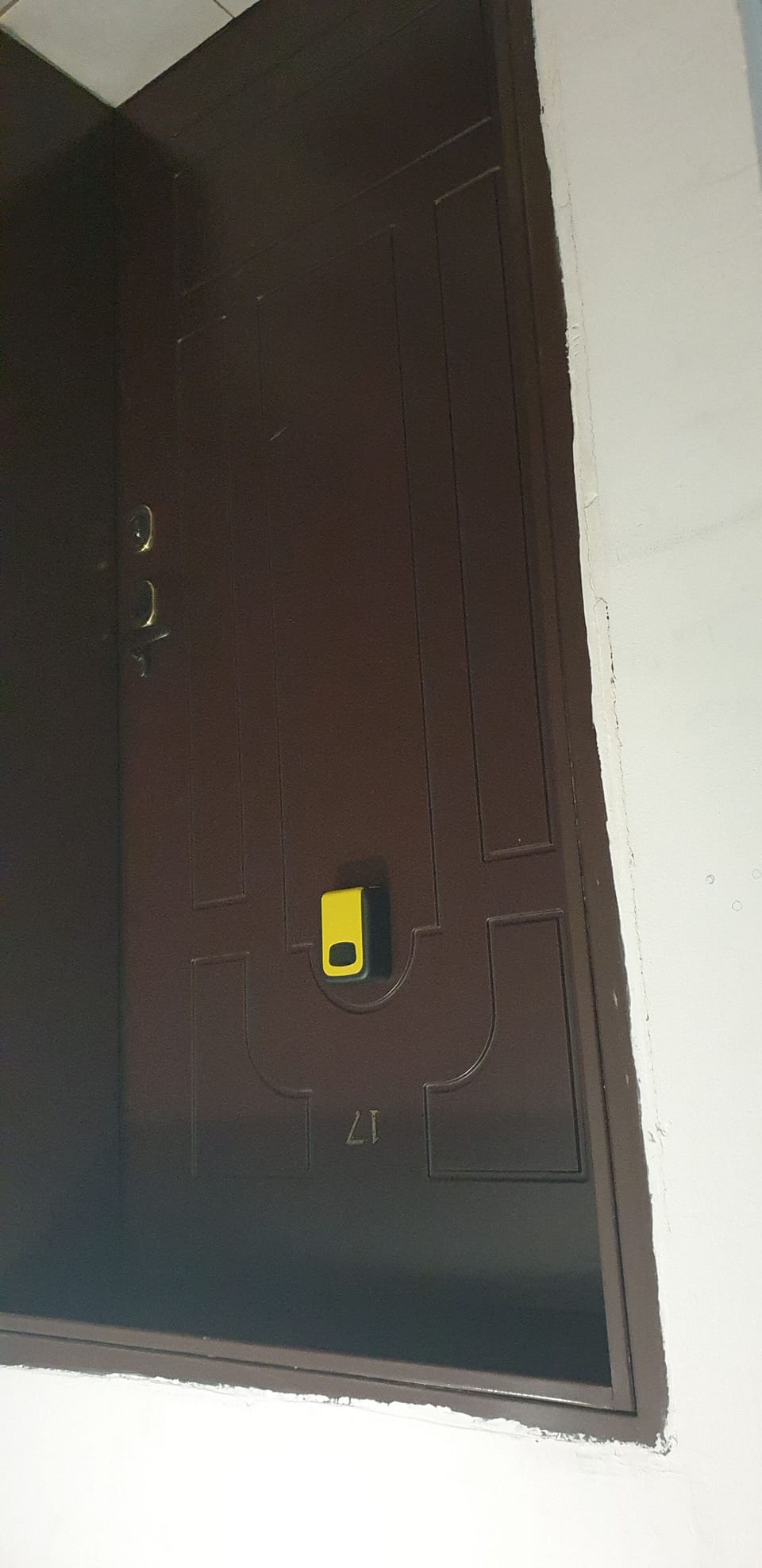 Door with a lockbox