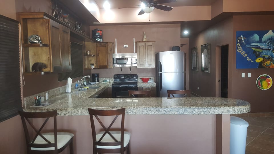 Wonderful Kitchen On Second Floor Over  
Looking Cholla Bay.