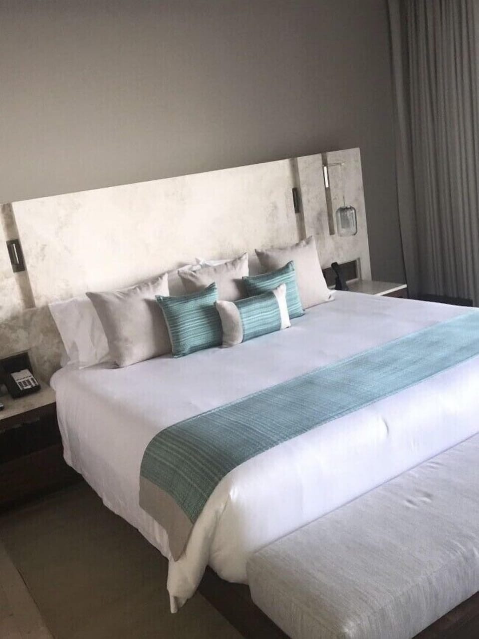 Master bdrm in 2 and 3 bdrm units have a king bed and full, two sink bathroom 