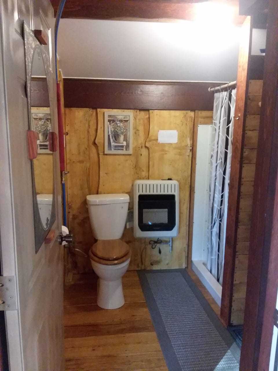 Toilet also uses rainwater.