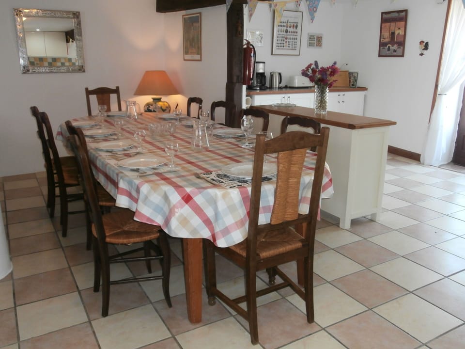 dining and kitchen