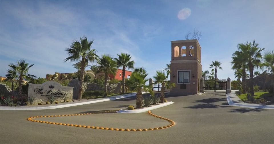 Security gate to Villas