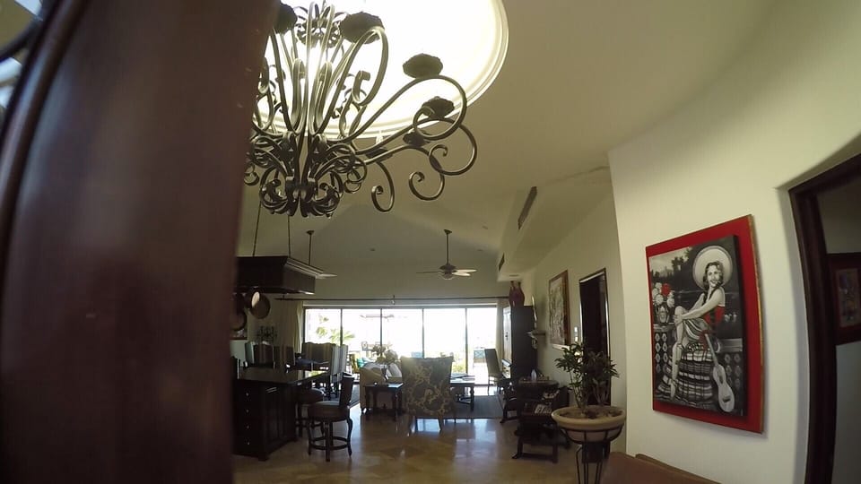 View through villa as you enter main entry