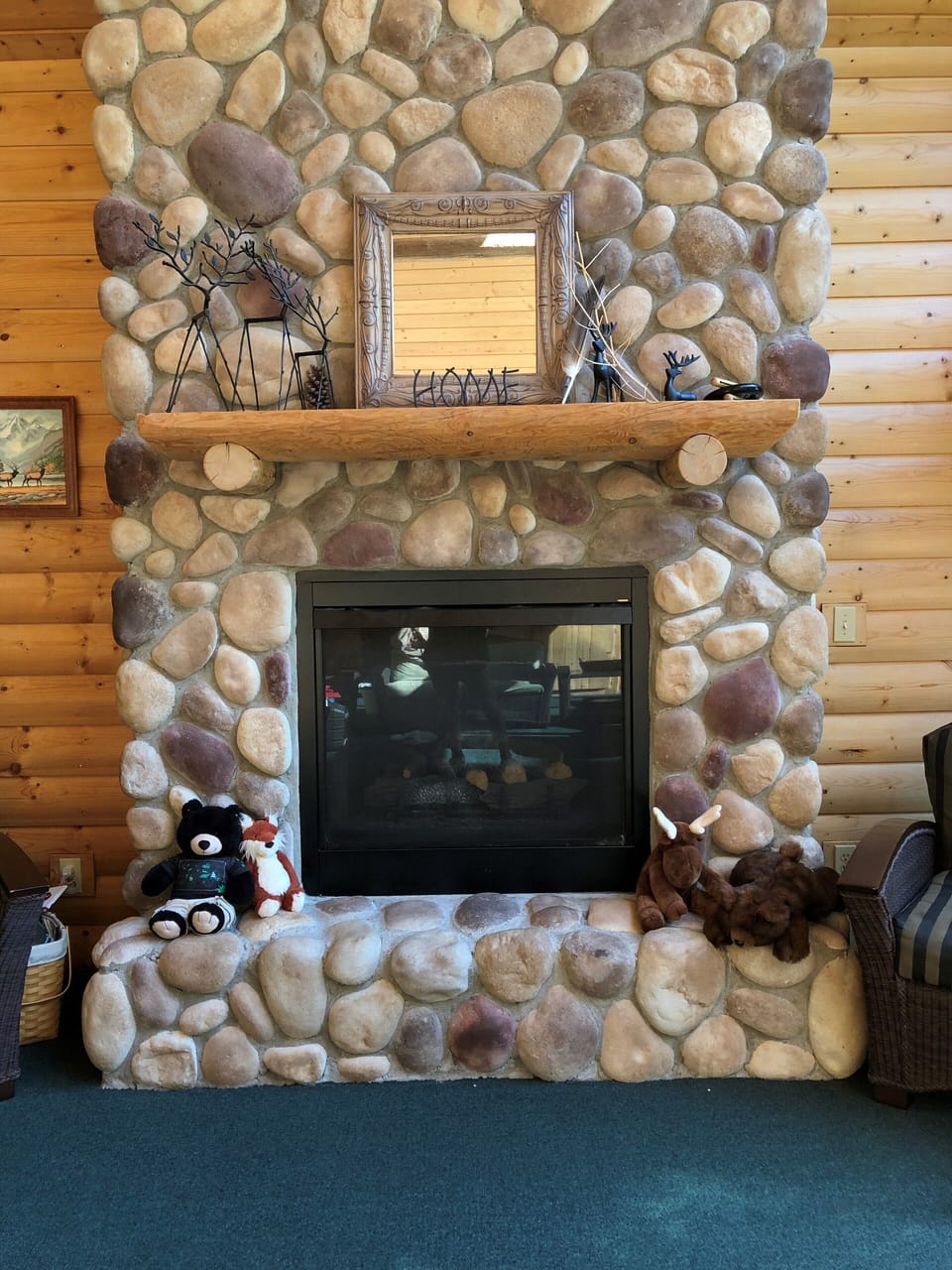 Fireplace in living room