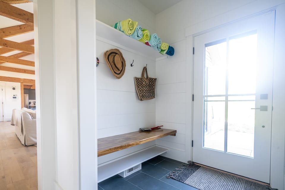 Back door mudroom. 