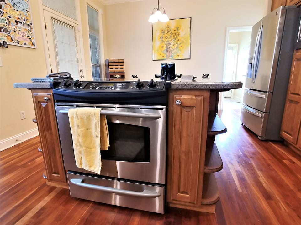 Electric Glass Top Cooking Range and Electric Oven