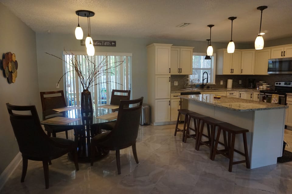 Dining area next to kitchen
