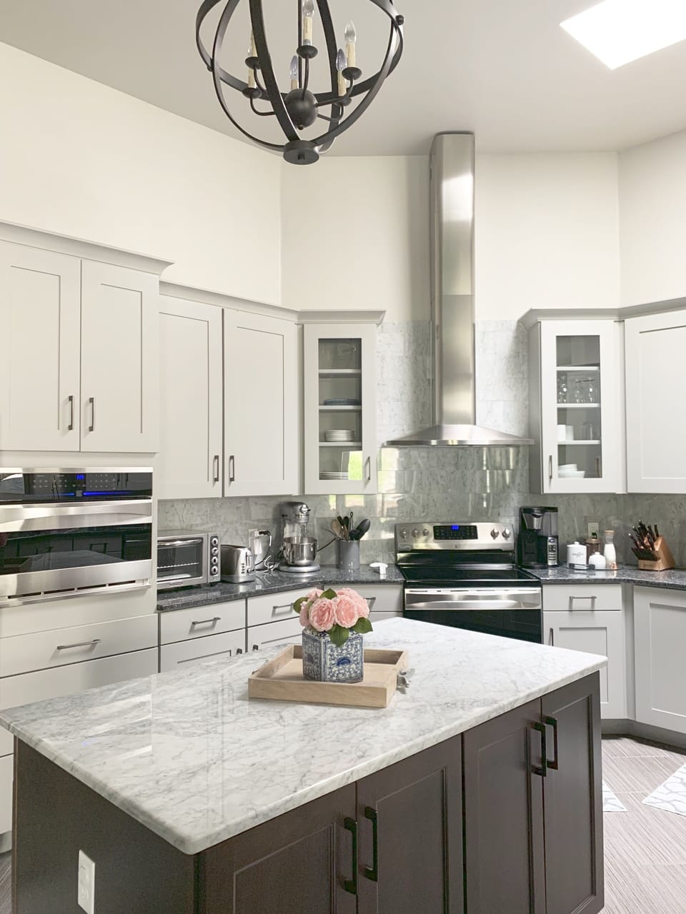 Kitchen features marble and granite counters, ss appliances & conv. oven