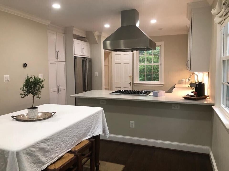 Eat - in kitchen - Viking appliances, All Clad, Pottery Barn.