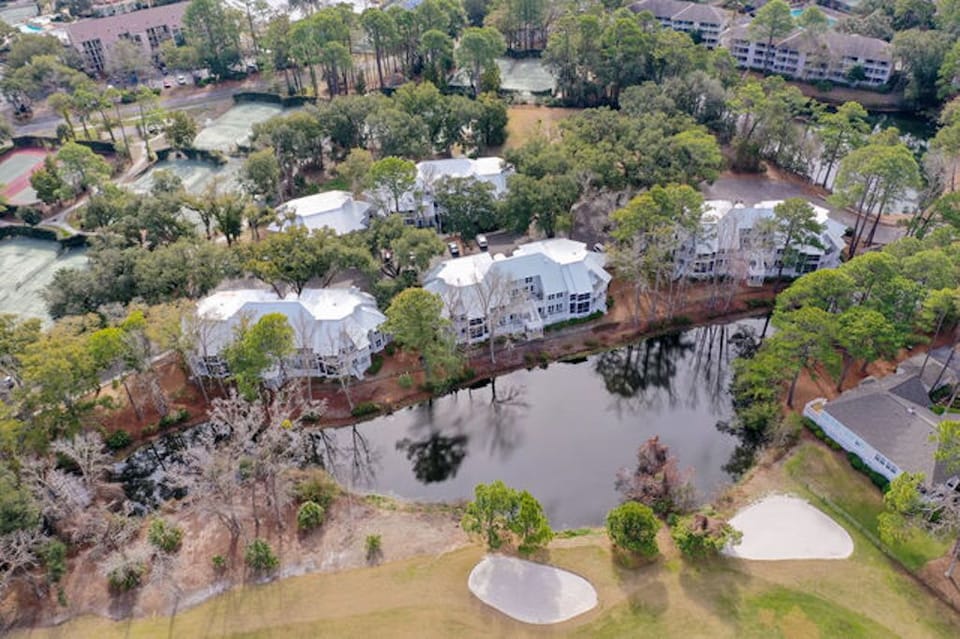 Aerial view of Ocean Palms Villas