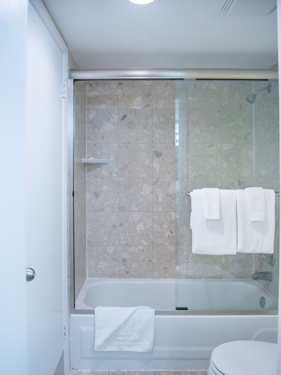 Bathroom with the essential toiletries provided!