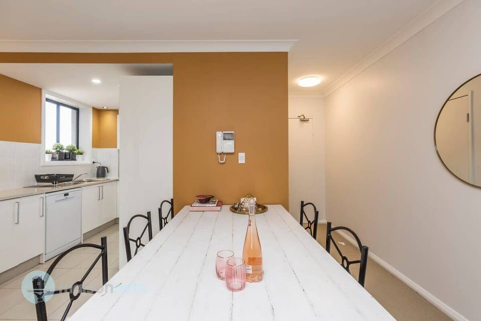 Six person indoor dining table