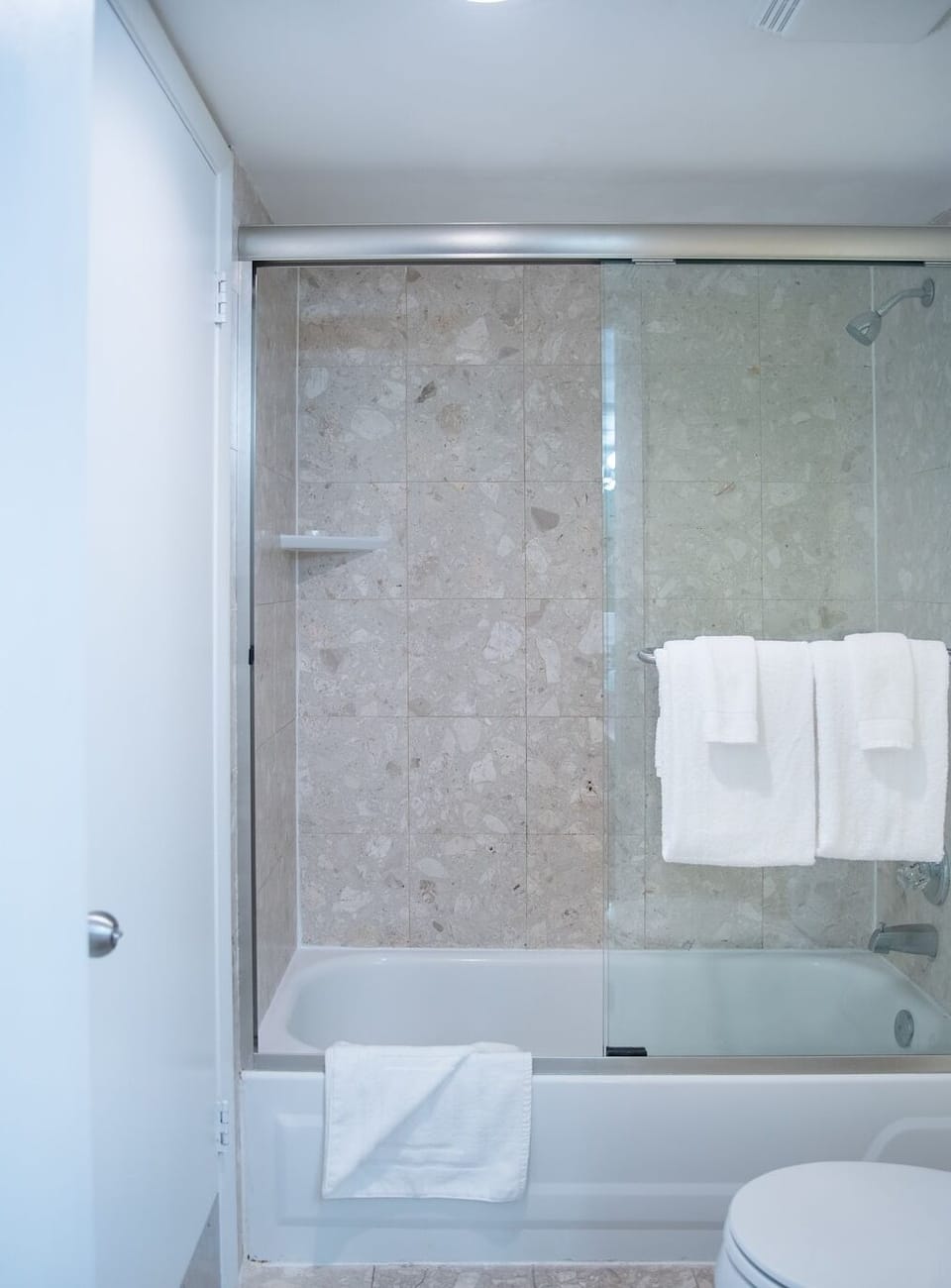 Bathroom with the essential toiletries provided!