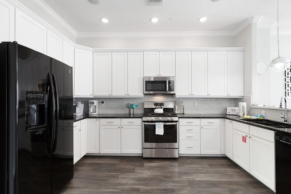 Fully equipped with stainless steel appliances