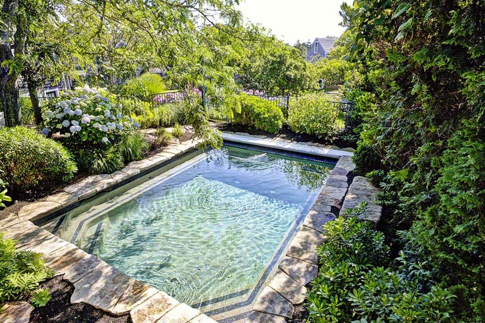 Heated Gunite Pool Sits Between The Main House & Guest House