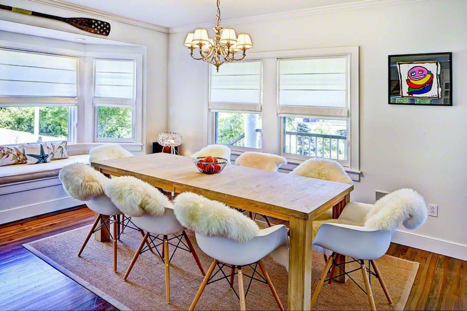 Dining Area Has Modern Scandinavian Design