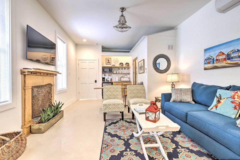 Living Room | Full Sleeper Sofa | Smart TV | Wall A/C Unit